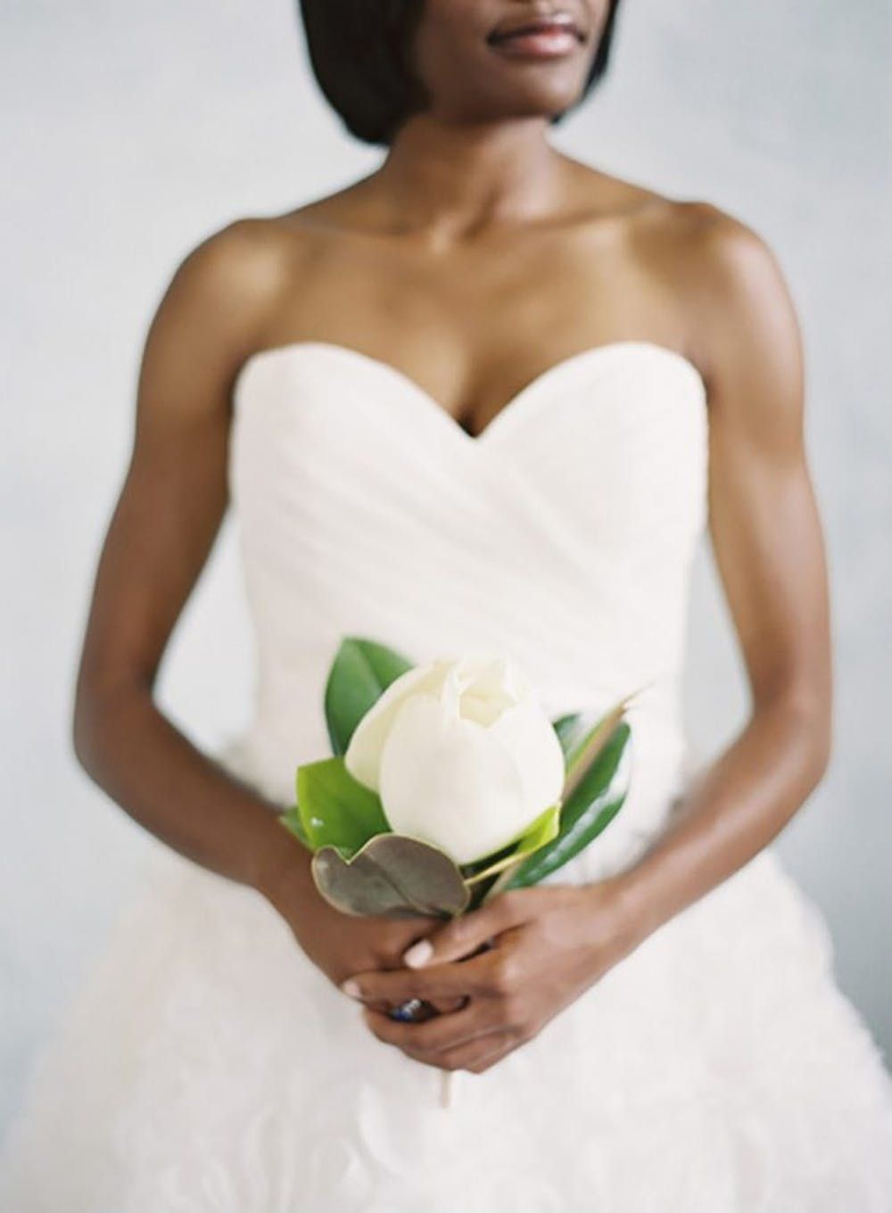 single flower bridesmaid bouquet