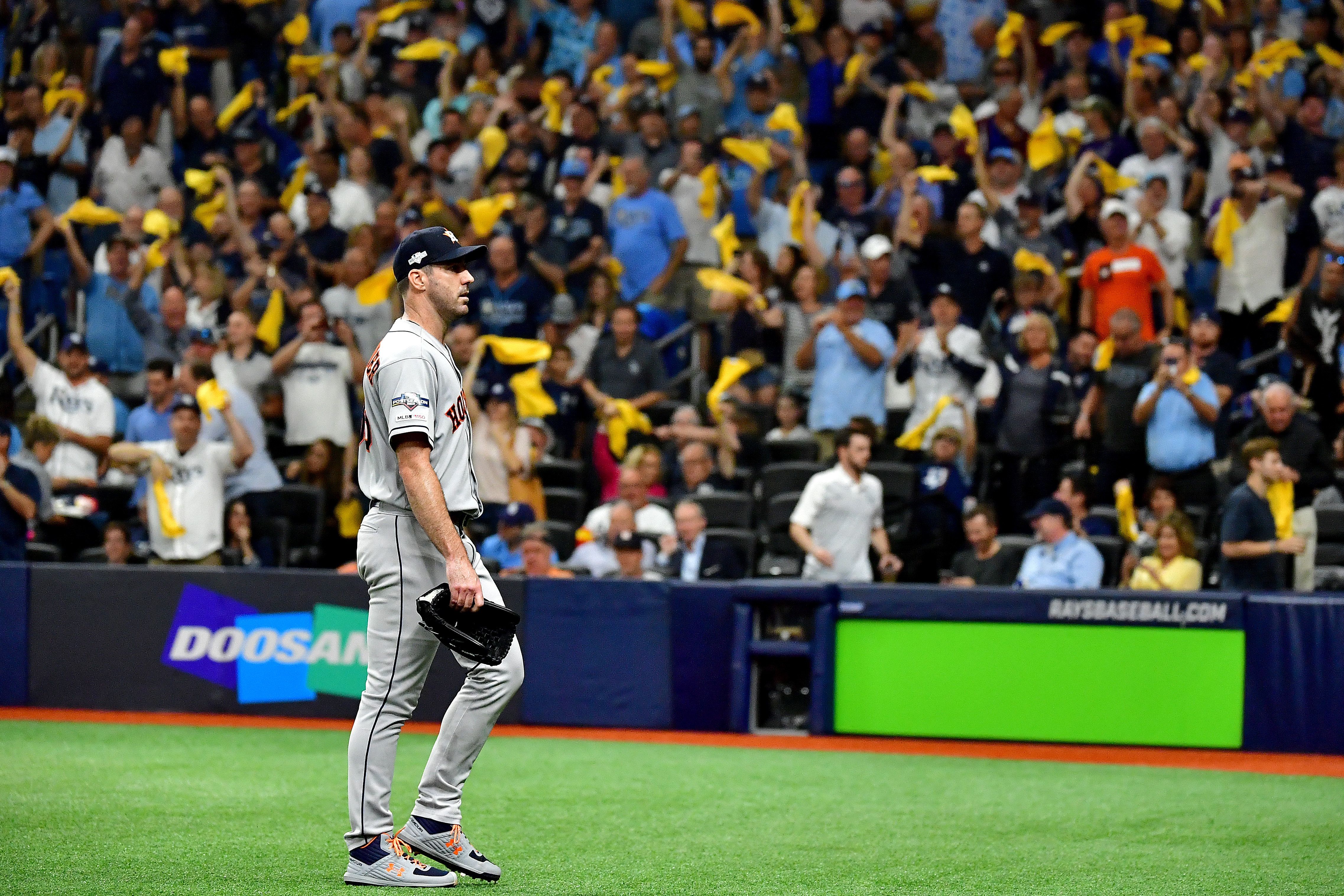Justin Verlander leaving ALDS Game 4