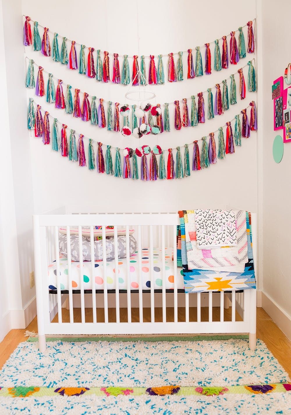 pom pom nursery decor