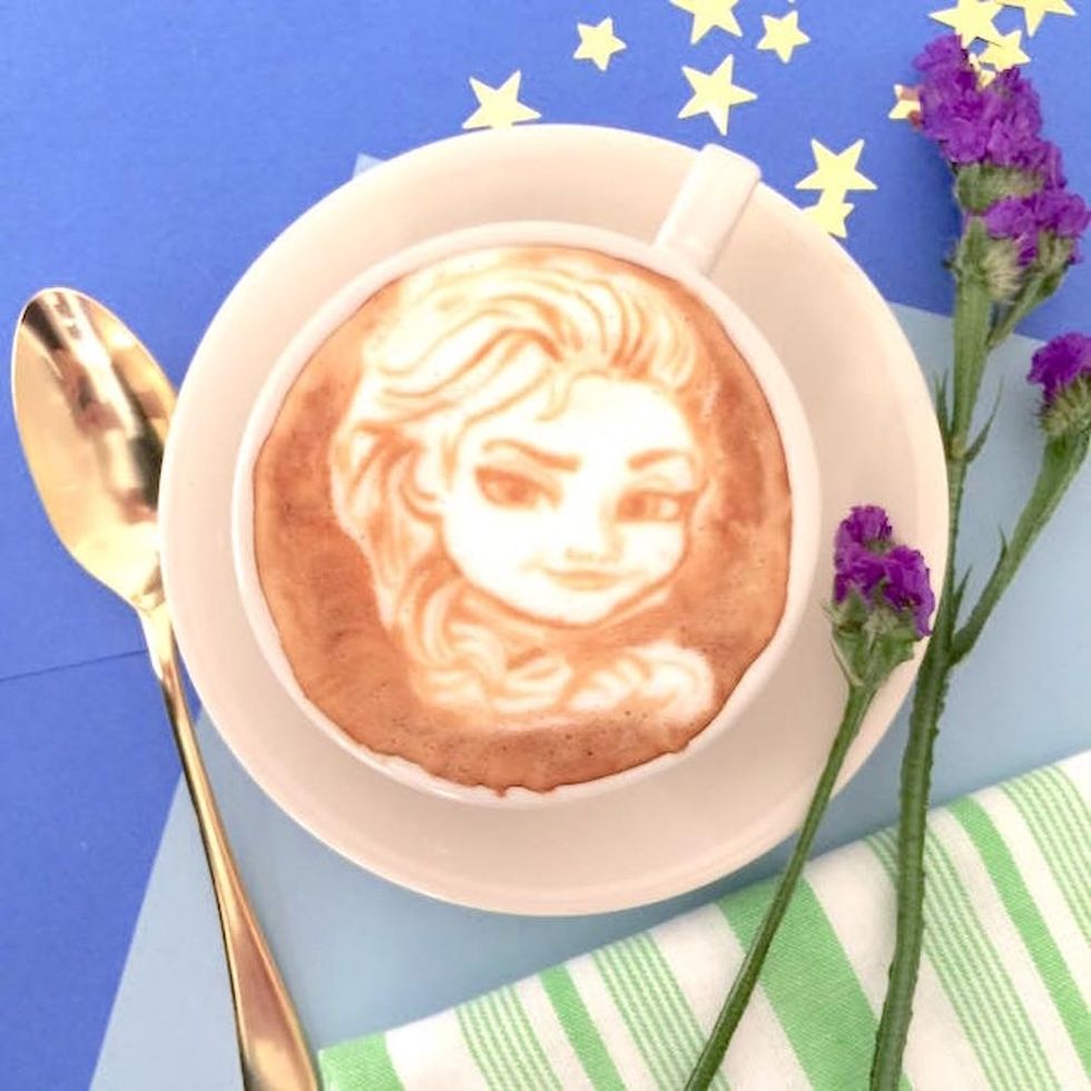 This Brooklyn Barista Created Disney Princess Latte Art Unlike Anything