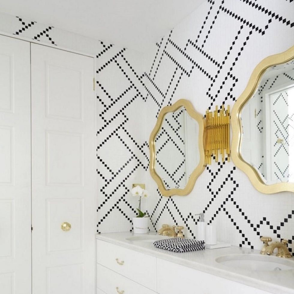 18 Gorgeous Ways to Use Wallpaper in Your Bathroom - Brit + Co