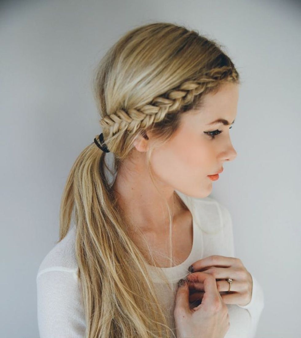 14 Ridiculously Easy 5 Minute Braided Hairstyles Brit Co