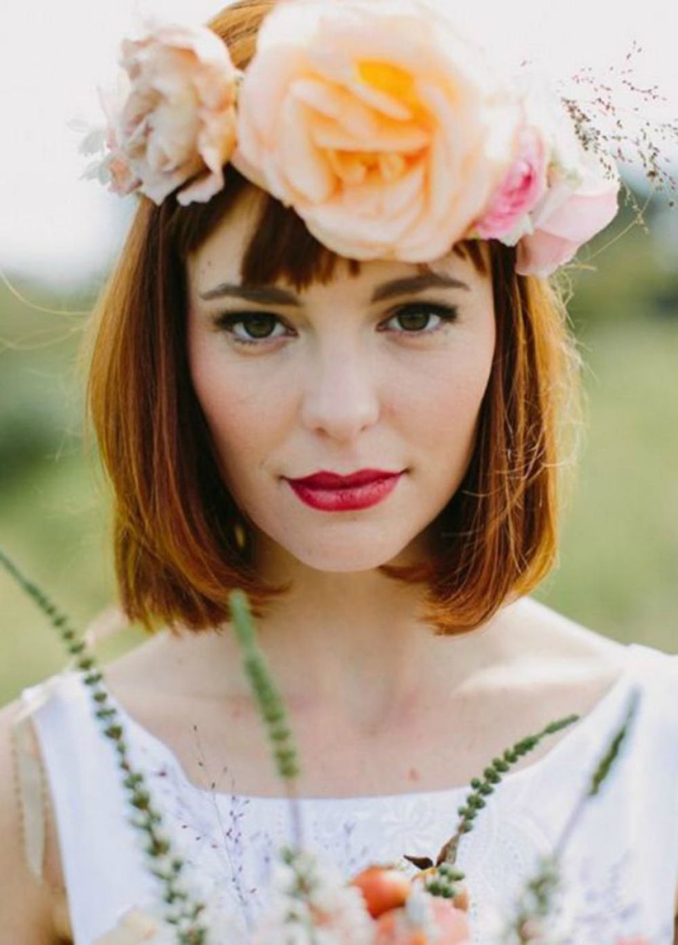 25 Wedding Hairstyles For Short Hair Brit Co