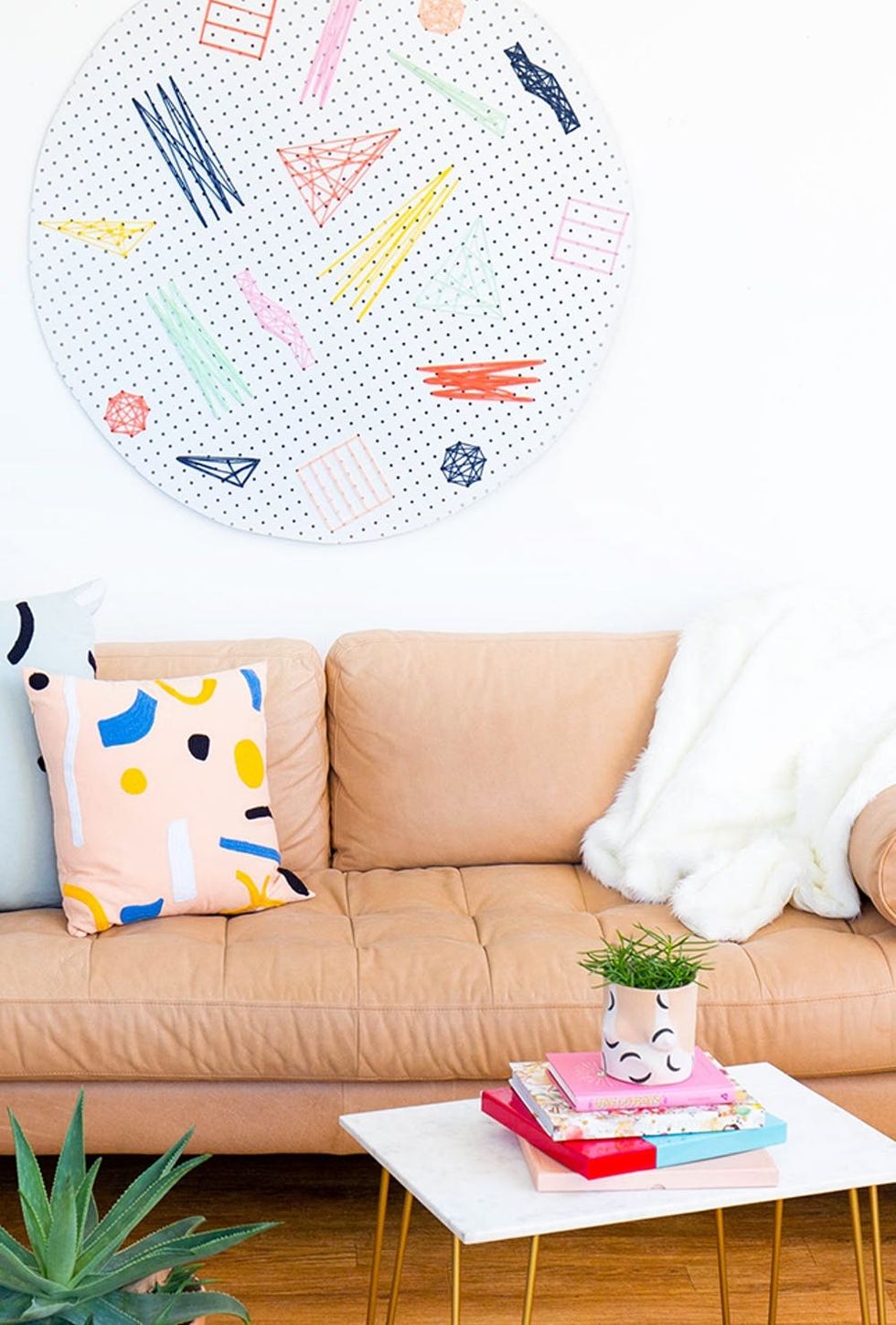39 Creative Diy Wall Art Ideas To Decorate Your Space Brit Co