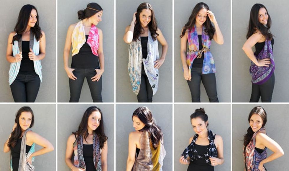 10 Ways to Turn a Scarf into a Vest Brit + Co