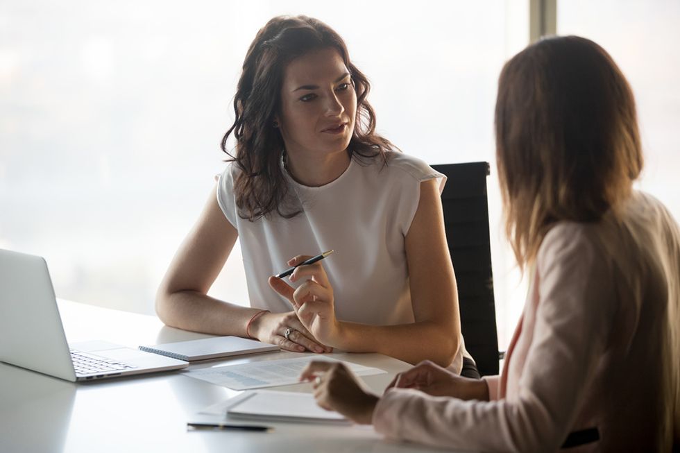 Employer asks a potential job candidate a hard interview question