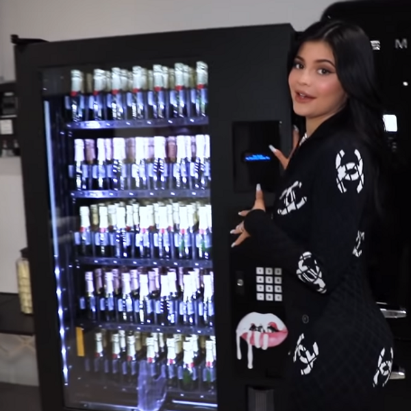 Kylie Jenner's Office Has a Champagne Vending Machine