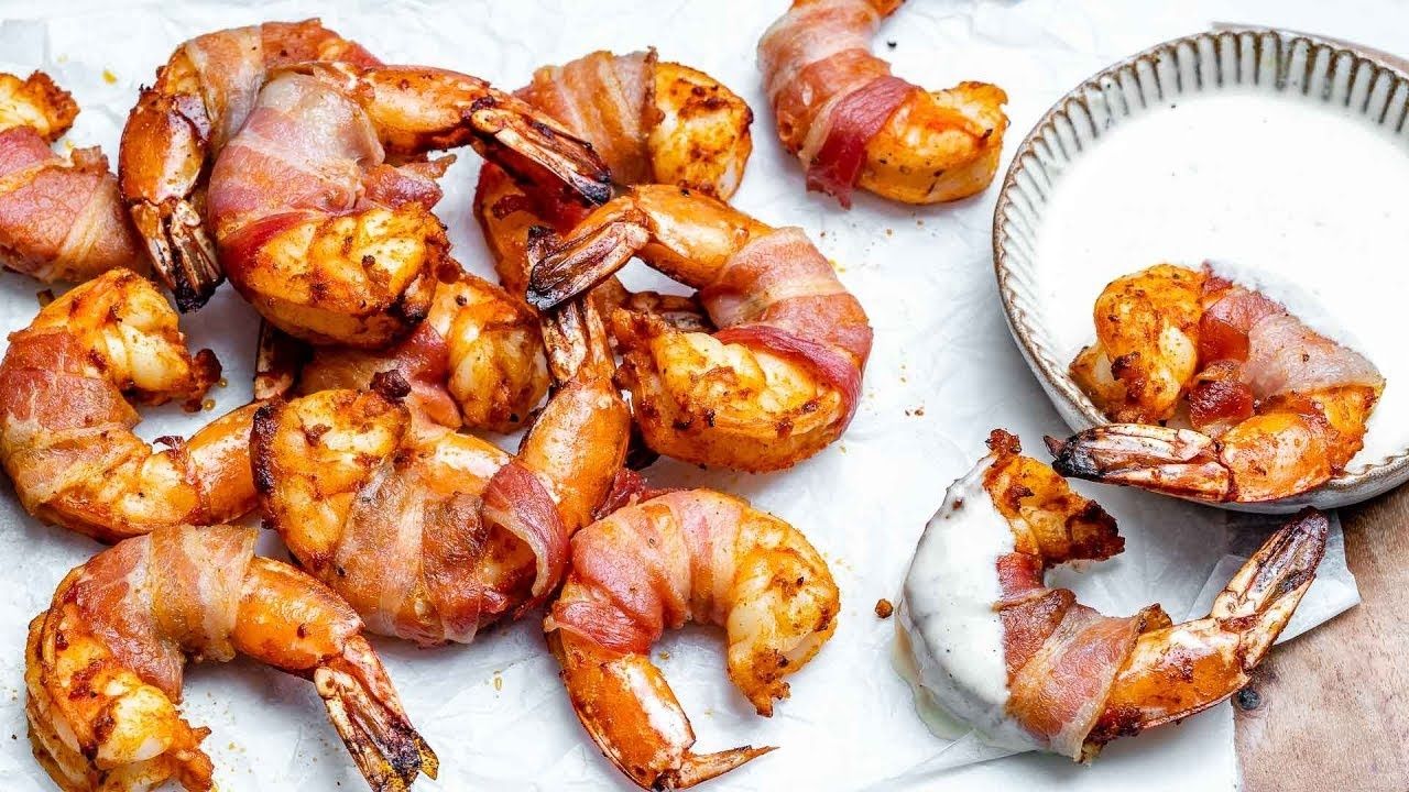 Keto Bacon Wrapped Shrimp