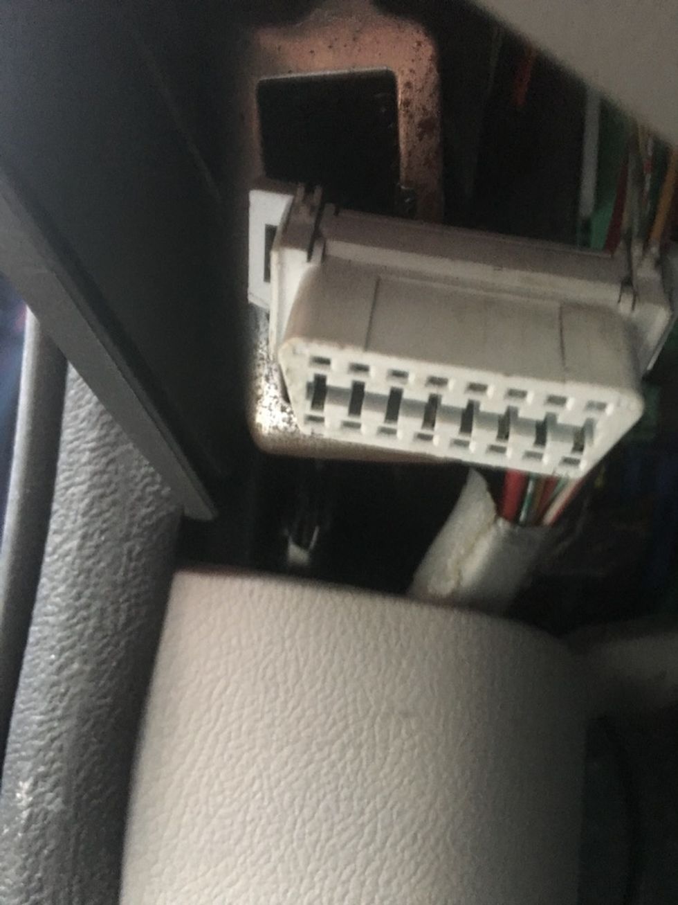 Picture of OBD Port on a car manufactured after 1996. 