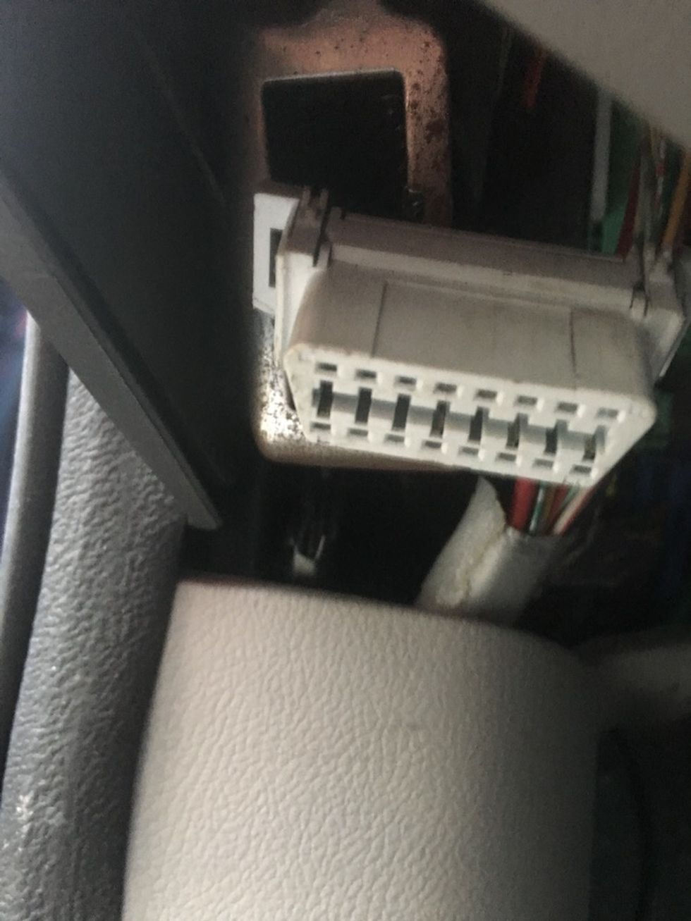 Picture of OBD Port on a car manufactured after 1996.