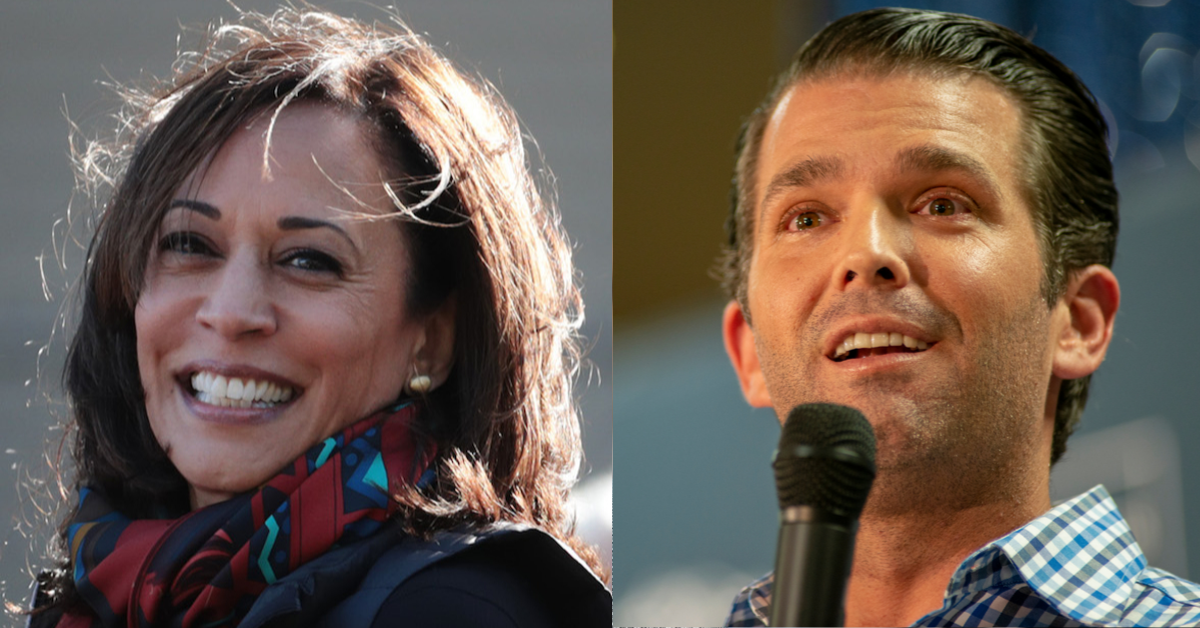 Kamala Harris Lays The Smackdown On Don Jr. After He Mocks Her For Laughing At Her Own Jokes