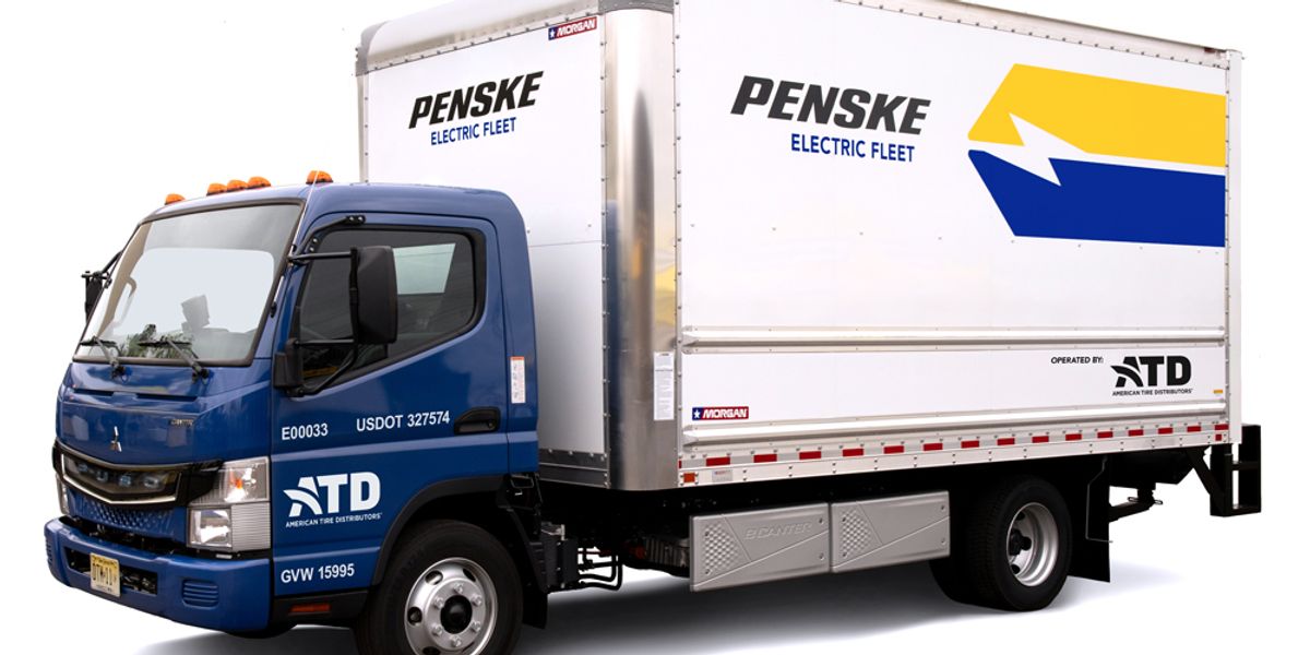 American Tire Distributors Selects Penske Truck Leasing to Pilot Electric Truck Penske