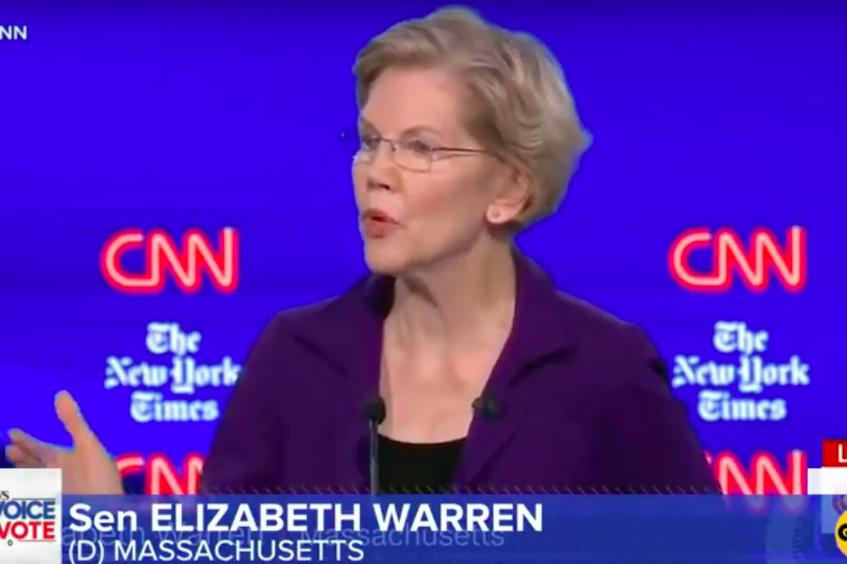 Democrats In Dem Primary Debate Beat Up On Elizabeth Warren From The Right