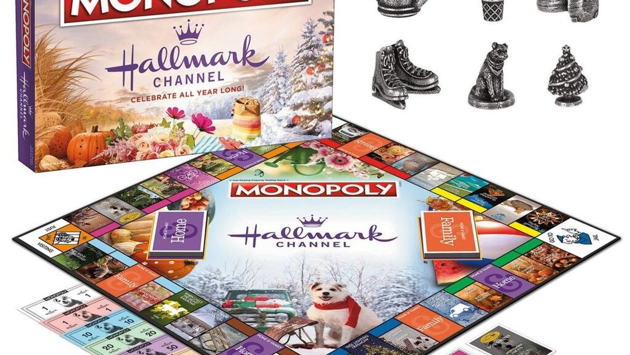 There's a Hallmark Monopoly board, and it's just as charming as you'd expect