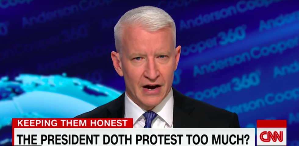 Anderson Cooper Fact Checks Donald Trump's 'I'm the Least Racist Person' Claim and It's Absolutely Brutal
