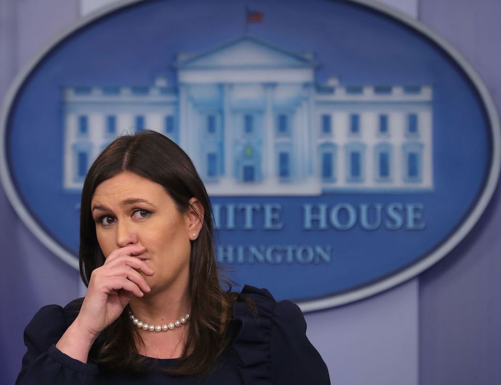 Sarah Sanders Is Now Accusing the Media of Doing What the White House Literally Just Did