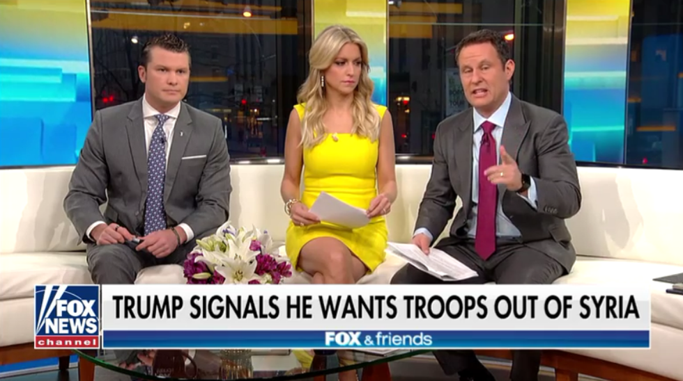 'Fox and Friends' Seems to Be Advising Donald Trump on Foreign Policy Now--and He's Following It