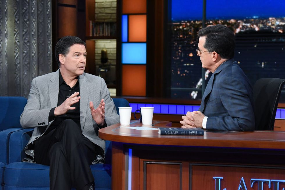 James Comey Just Explained to Stephen Colbert Why Trump's Tweets Are So Dangerous
