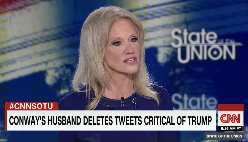 Kellyanne Conway Was Asked About Her Husband's Anti-Trump Tweets, It Did Not Go Well