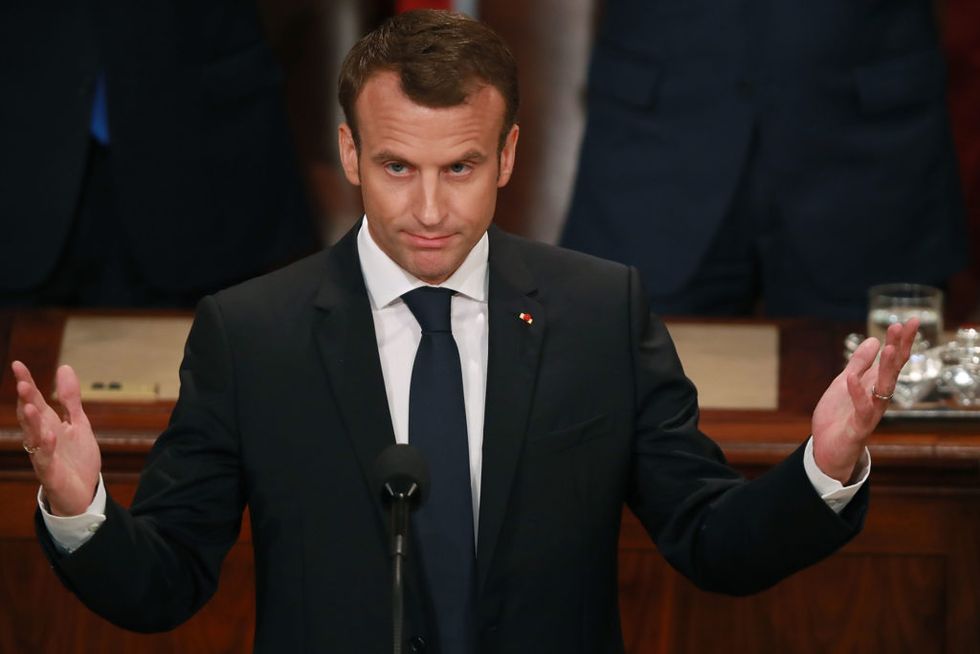 Emmanuel Macron Used Donald Trump's Own Slogan Against Him in His Joint Address to Congress