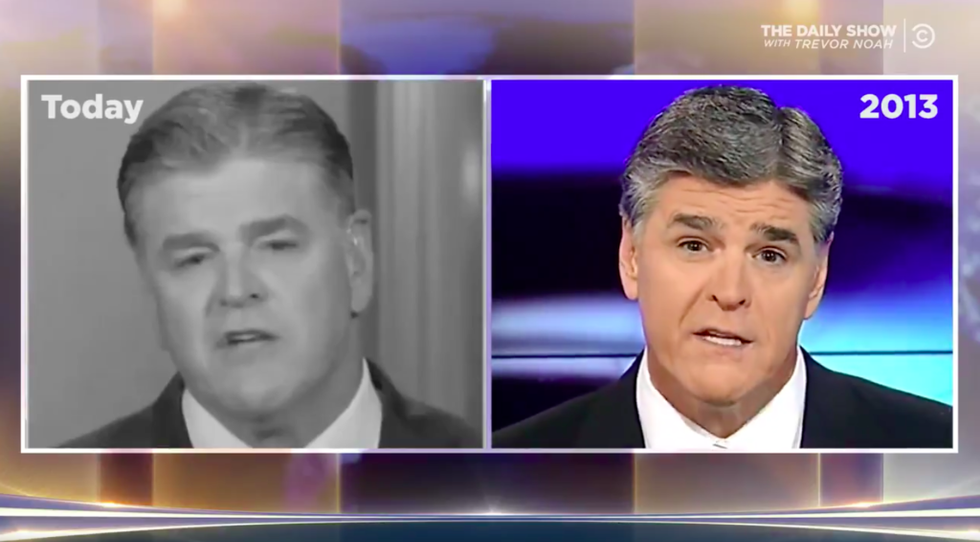 The Daily Show Just Exposed Sean Hannity's Total Hypocrisy For Praising Trump's Meeting With Kim Jong Un