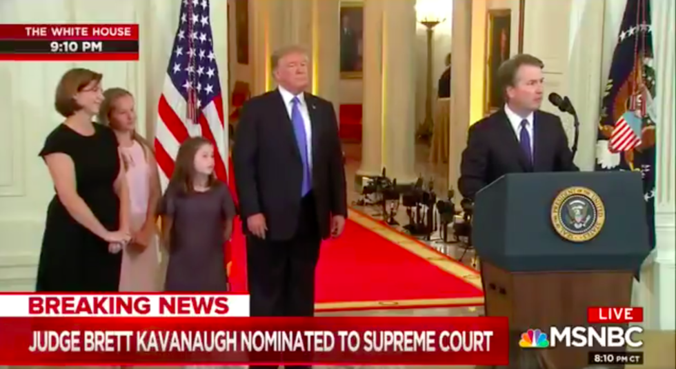 People Are Mocking Brett Kavanaugh for a Questionable Line From His Speech Last Night, and It Sounds Just Like Trump Wrote It