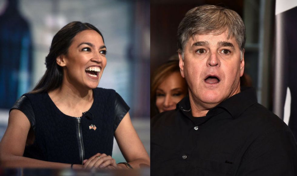 Alexandria Ocasio-Cortez Just Responded to Sean Hannity's Surprisingly Accurate Reporting of Her Agenda, and Twitter Is Cheering