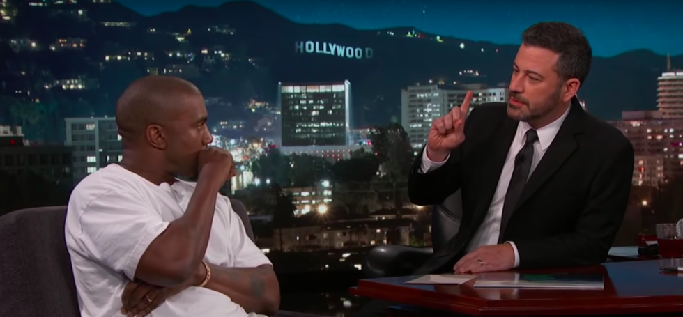 Jimmy Kimmel Basically Just Asked Kanye West If He Thinks Donald Trump Likes Black People