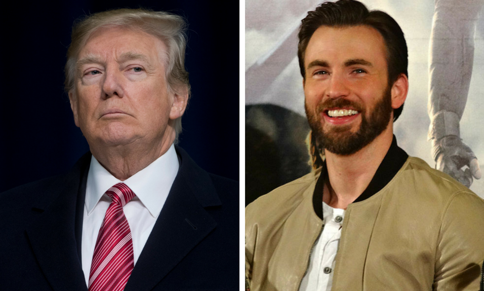 Chris Evans Just Laid Into Donald Trump After His Latest Misspelling of 'Counsel' and Twitter Is Cheering