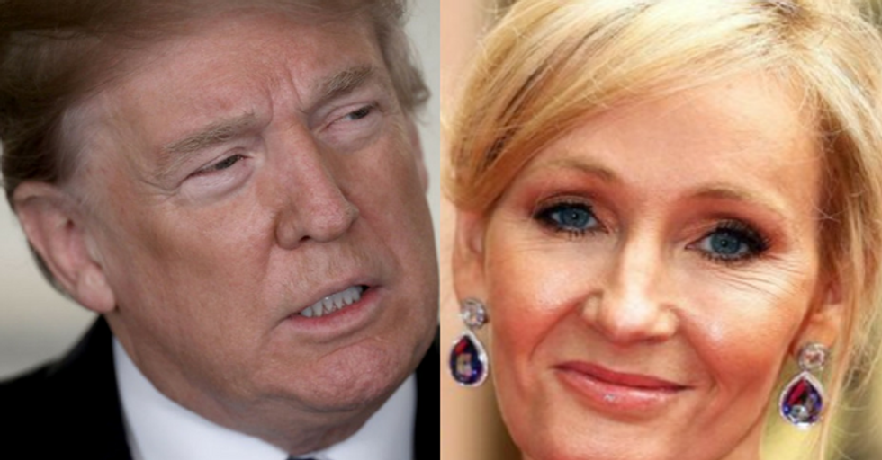 JK Rowling Had the Perfect Comeback for Donald Trump After His 'Speaks Perfect English' Gaffe
