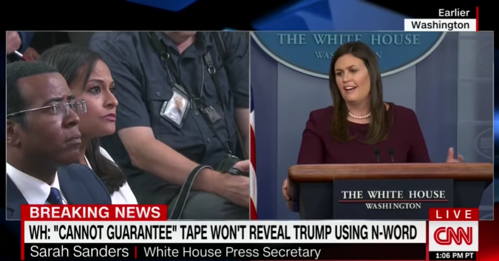 Jake Tapper and Anderson Cooper Both Ask Why Sarah Sanders Can Not Guarantee Her Boss' Twitter Claim