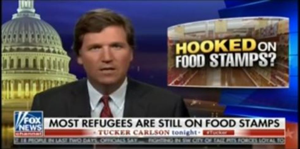 Tucker Carlson Just Compared Poverty To Drug Addiction, And He's Done 'Rewarding' Refugees For It