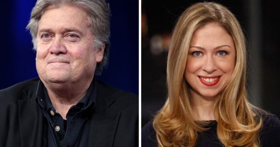 Chelsea Clinton Just Perfectly Schooled a Twitter Troll Who Accused Her of 'Bullying' Steve Bannon