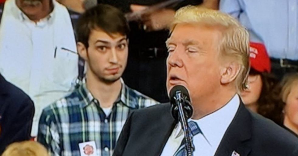 The Trump Campaign Is Getting Dragged for Replacing People Sitting Behind Donald Trump at His Montana Rally, and the Internet Has a New Hero