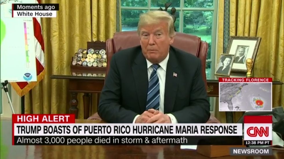 Donald Trump Can't Stop Saying How 'Successful' He Thinks His Hurricane Response in Puerto Rico Was, and People Can't Even