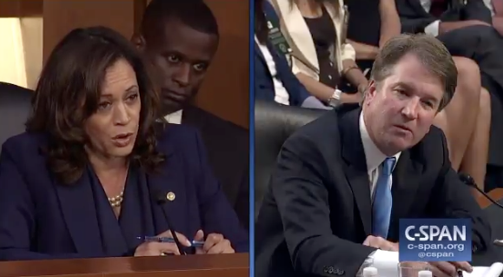Kamala Harris Pressed Brett Kavanaugh About Conversations He's Had About the Mueller Investigation, and His Response Was Shady AF