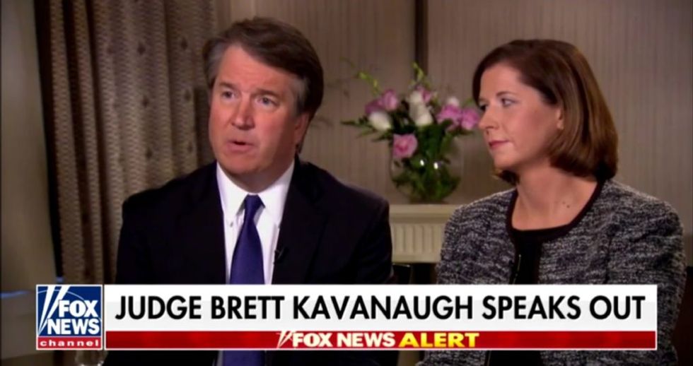 Results of a New Fox News Poll May Explain Why Brett Kavanaugh and His Wife Went on Fox News Last Night