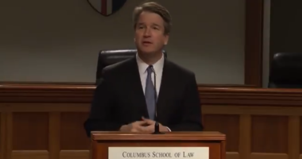 Viral Video of Brett Kavanaugh Making Questionable Comments About His Old High School Just Came Back to Haunt Him