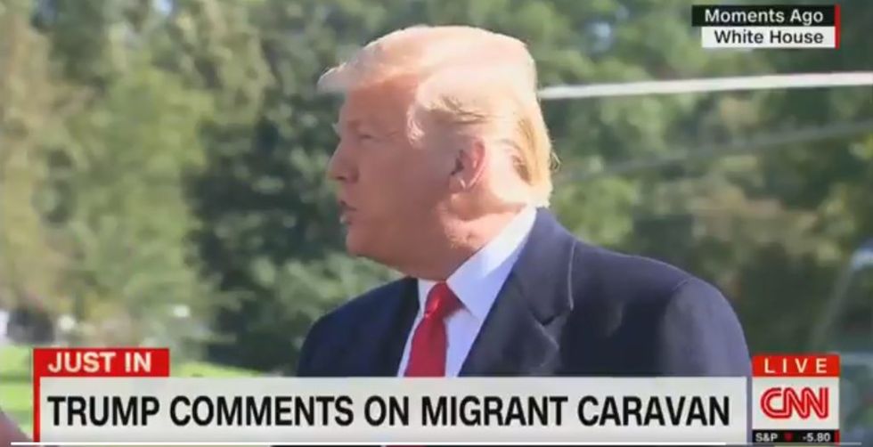 Donald Trump Just Escalated His Racist Claims About the Caravan of Migrants Headed to the Border, and People Are Calling Him Out