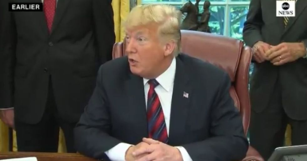 Donald Trump Was Asked for Proof of His Claim That Middle Easterners Are in the Migrant Caravan, and His Questionable Response Was Very Revealing