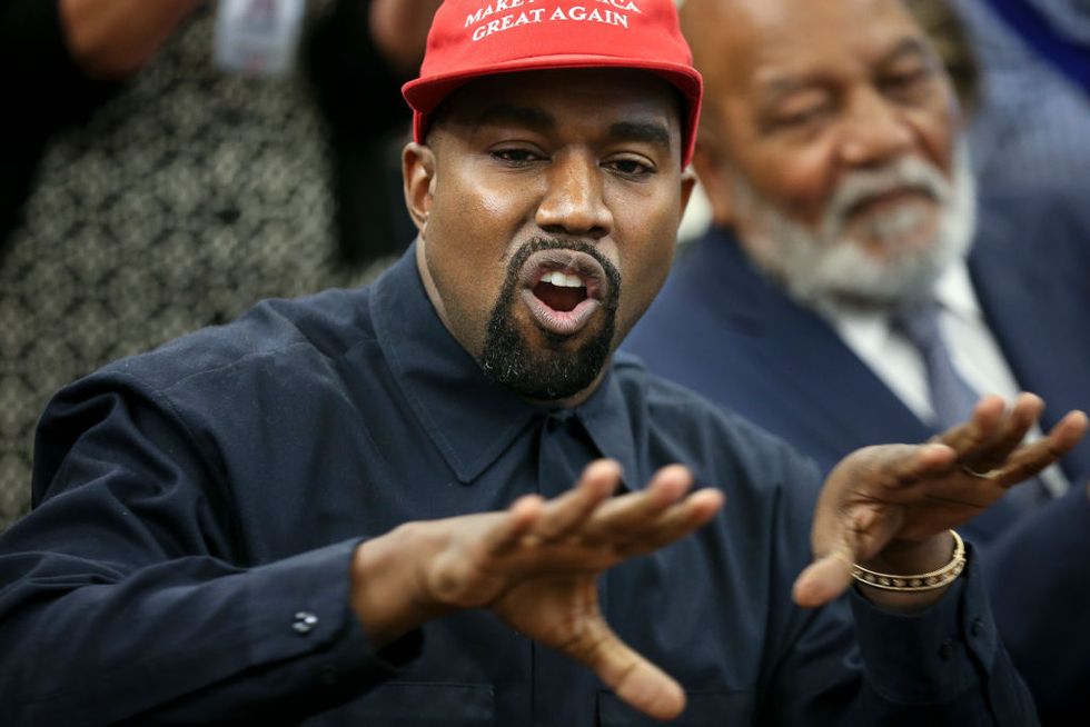 Kanye West Just Explained Why He Loves His MAGA Hat So Much in an Oval Office Rant, and People Can't Even