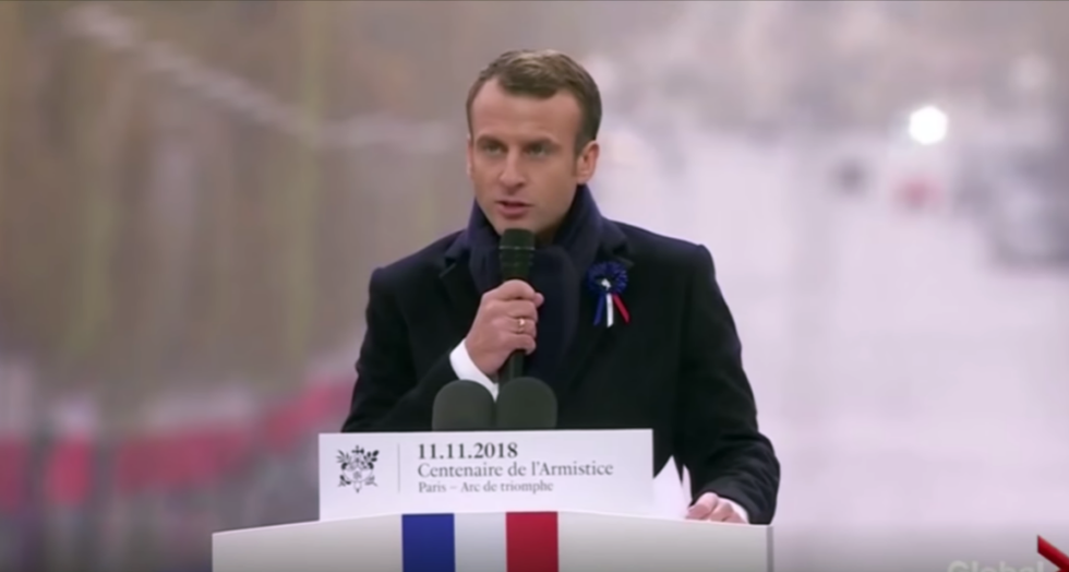 Emmanuel Macron Took a Direct Swipe at Donald Trump In His Armistice Day Speech With Trump Sitting Just a Few Feet Away, and People Are Loving Him For It