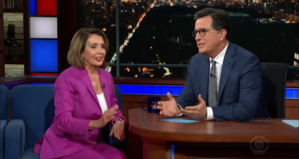 Nancy Pelosi Just Made a Bold Midterm Election Prediction, and Stephen Colbert's Reaction Is Basically All of Us