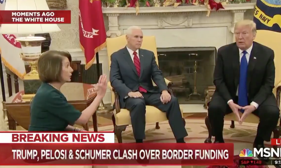 People Can't Stop Sharing Pictures of Mike Pence Appearing to Sleep During Trump's Meeting With Pelosi and Schumer, and the Memes Are Pretty Savage