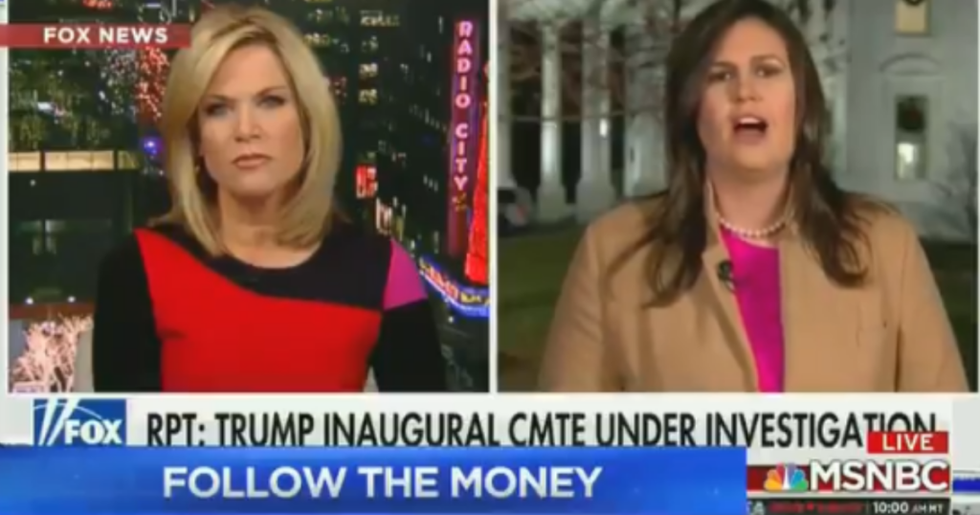 Sarah Sanders Is Getting Dragged for Saying Donald Trump's Inaugural Has Nothing to Do With Him, and Now She Has a New Talking Point