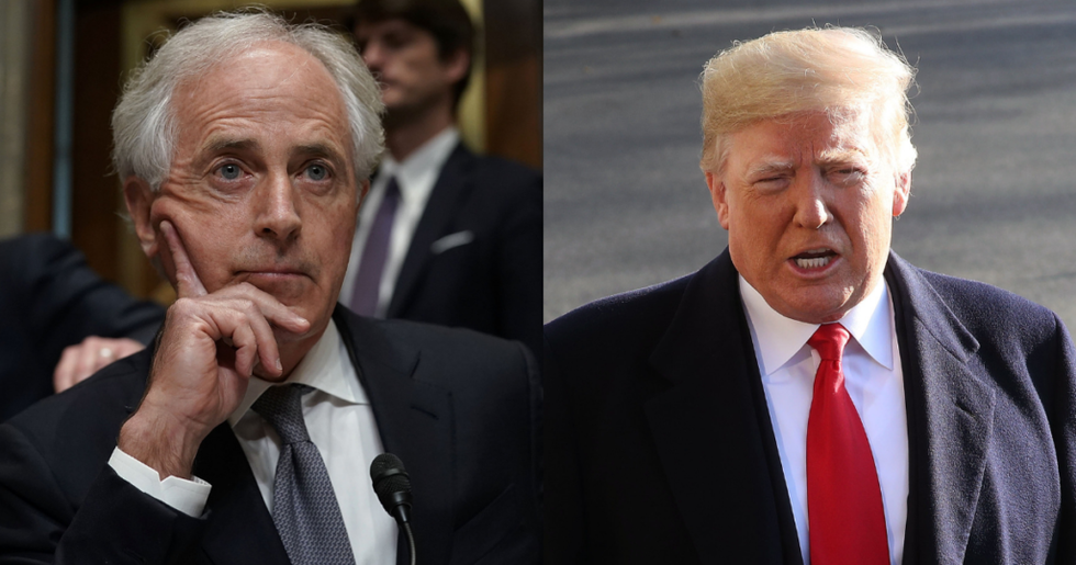 After Donald Trump Tried to Slam a Retiring Republican Senator on Twitter, He Just Clapped Back With a Surprisingly On Point Hashtag