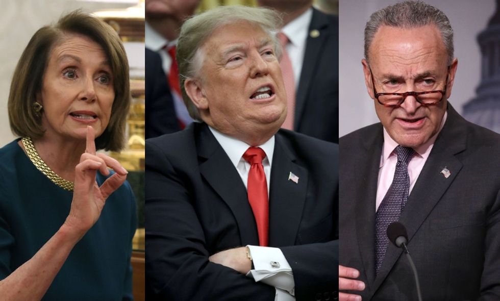 Donald Trump Tried to Blame Democrats for the Budget Impasse Again and Pelosi and Schumer Just Fired Back With an Epic Takedown