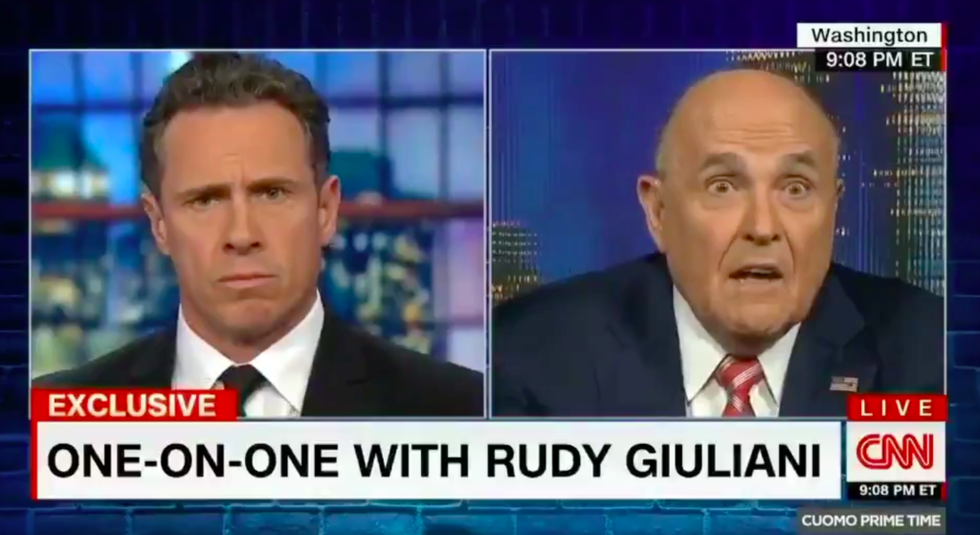 Rudy Giuliani Just Went on CNN and Admitted Donald Trump's Campaign May Have Colluded With Russia, and Chris Cuomo's Reaction Is All of Us