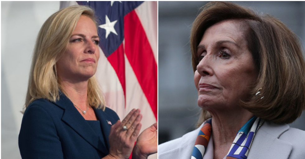 Trump's Homeland Security Secretary Questioned Nancy Pelosi's Reason For Delaying Trump's State of the Union, and Pelosi Just Shut Her All the Way Down
