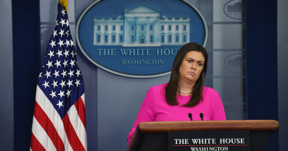 Donald Trump Just Explained Why Sarah Sanders Doesn't Hold Press Briefings Anymore, and It's Next Level Pettiness
